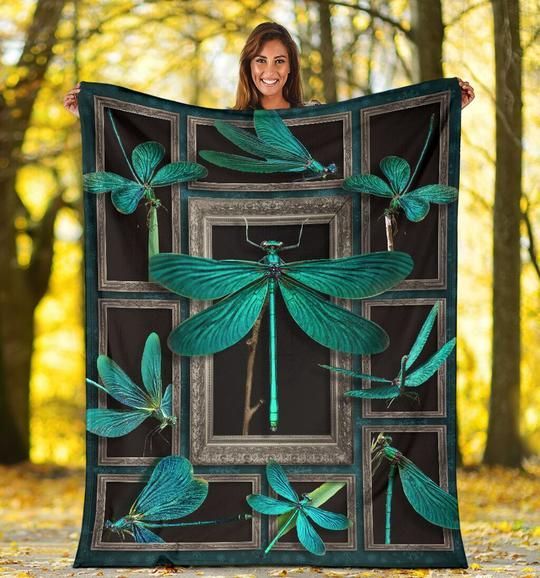Dragonfly Fleece Blanket
