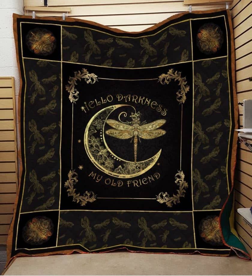 Dragonfly Dark Dragonfly Quilt Blanket Dhc04011919Dd