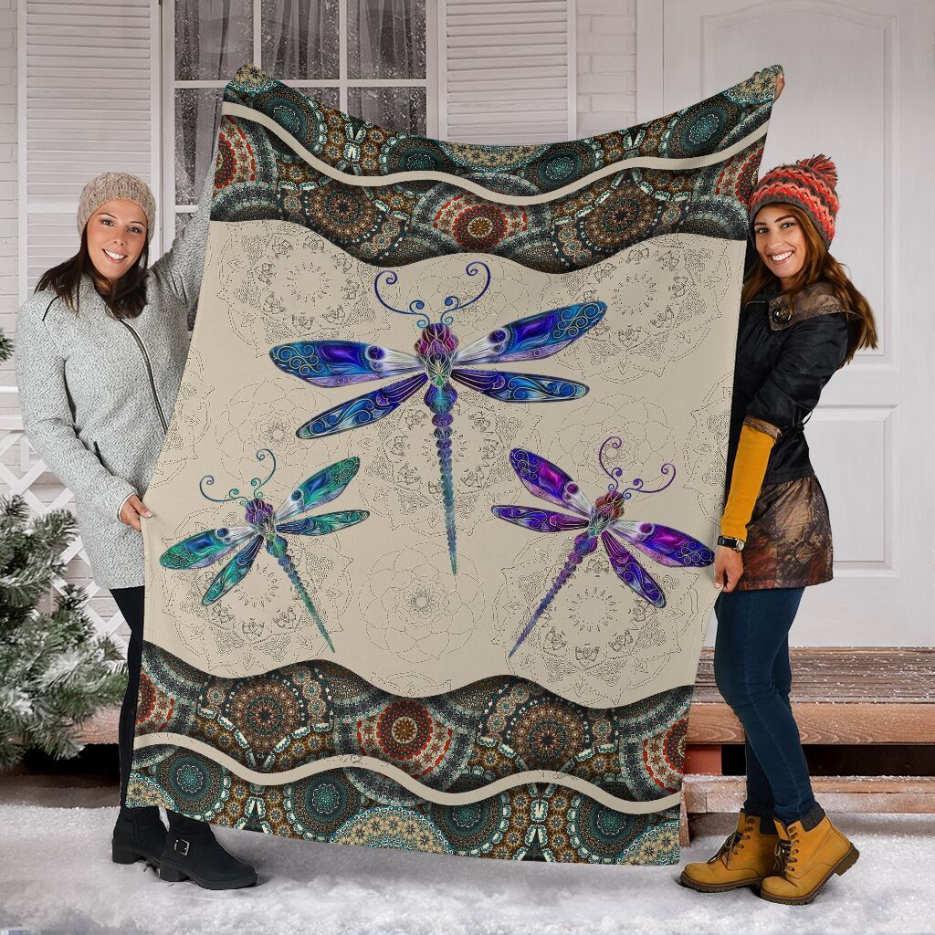 Dragonfly Fleece Blanket