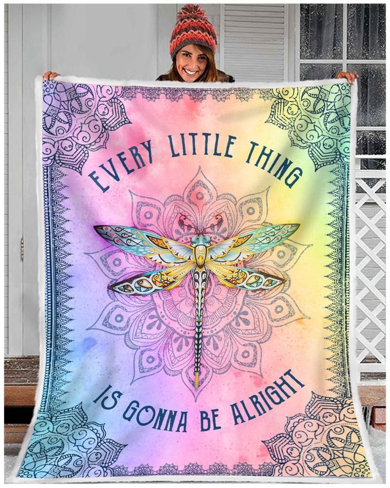 Dragonfly Fleece Blanket