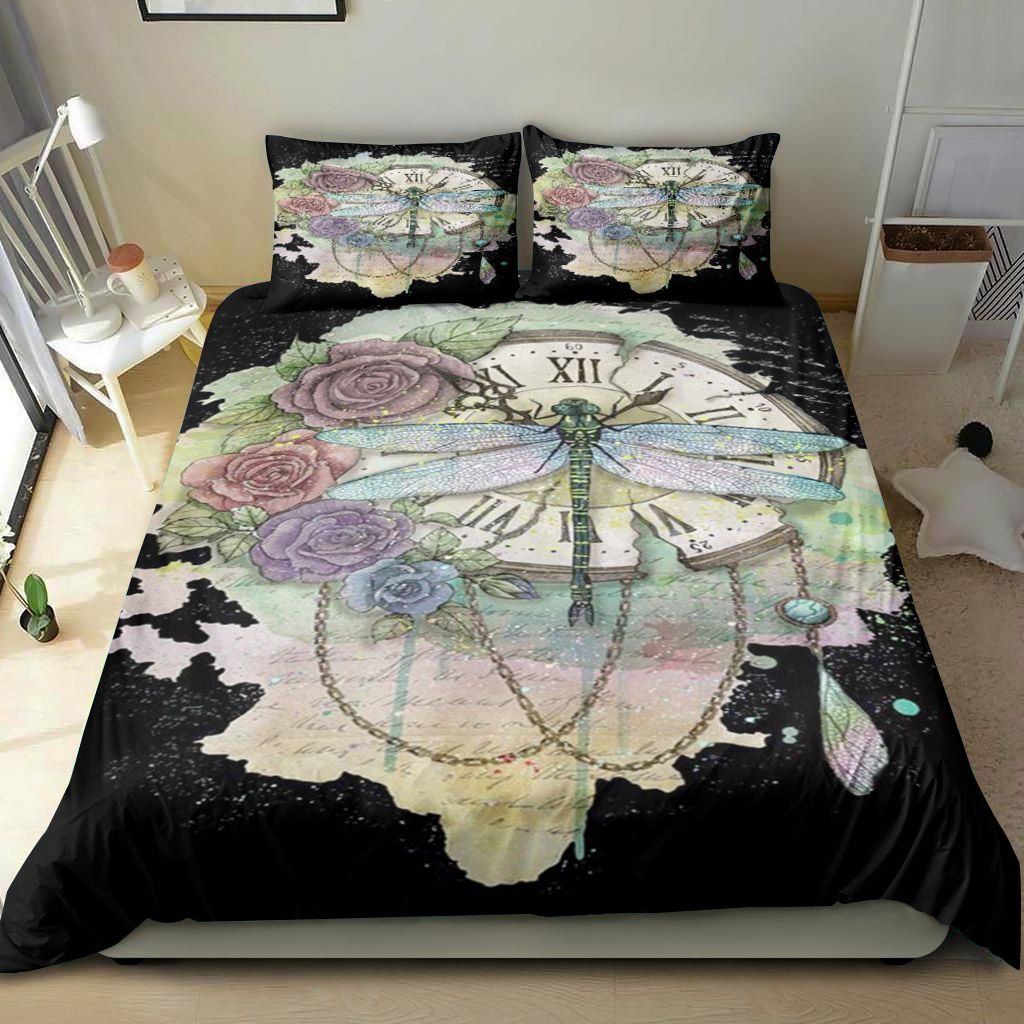 Dragonfly Flower Bedding Set
