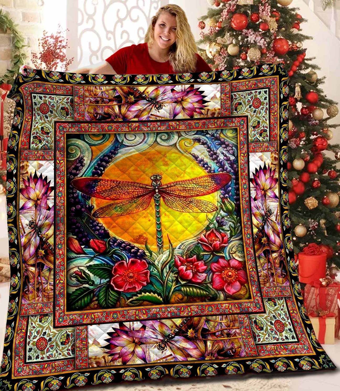 Dragonfly Fly Back Home Quilt Blanket Dhc03011110Dd