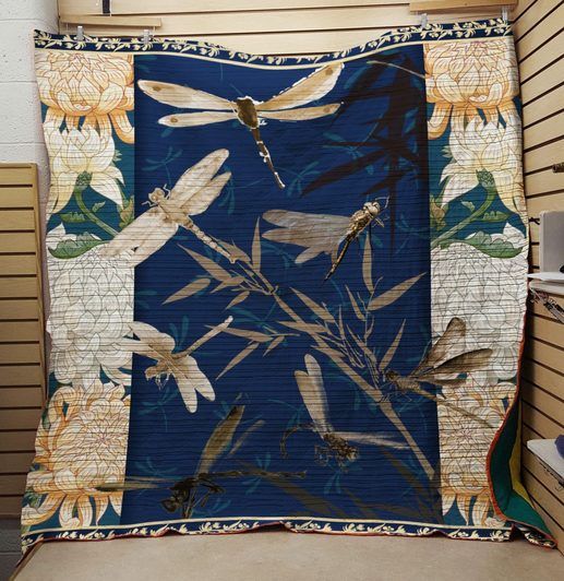 Dragonfly Four Season Quilt Blanket Christmas Gift Dhc04011297Dd