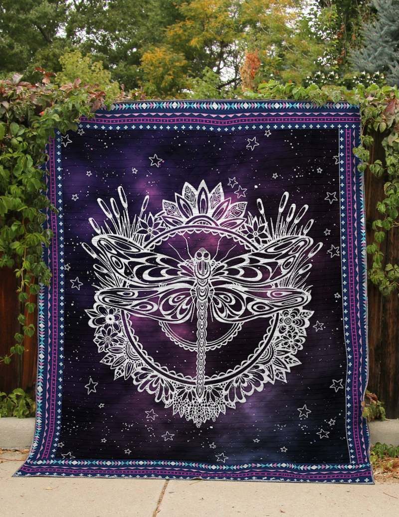 Dragonfly Galaxy CLT270622 Quilt Blanket