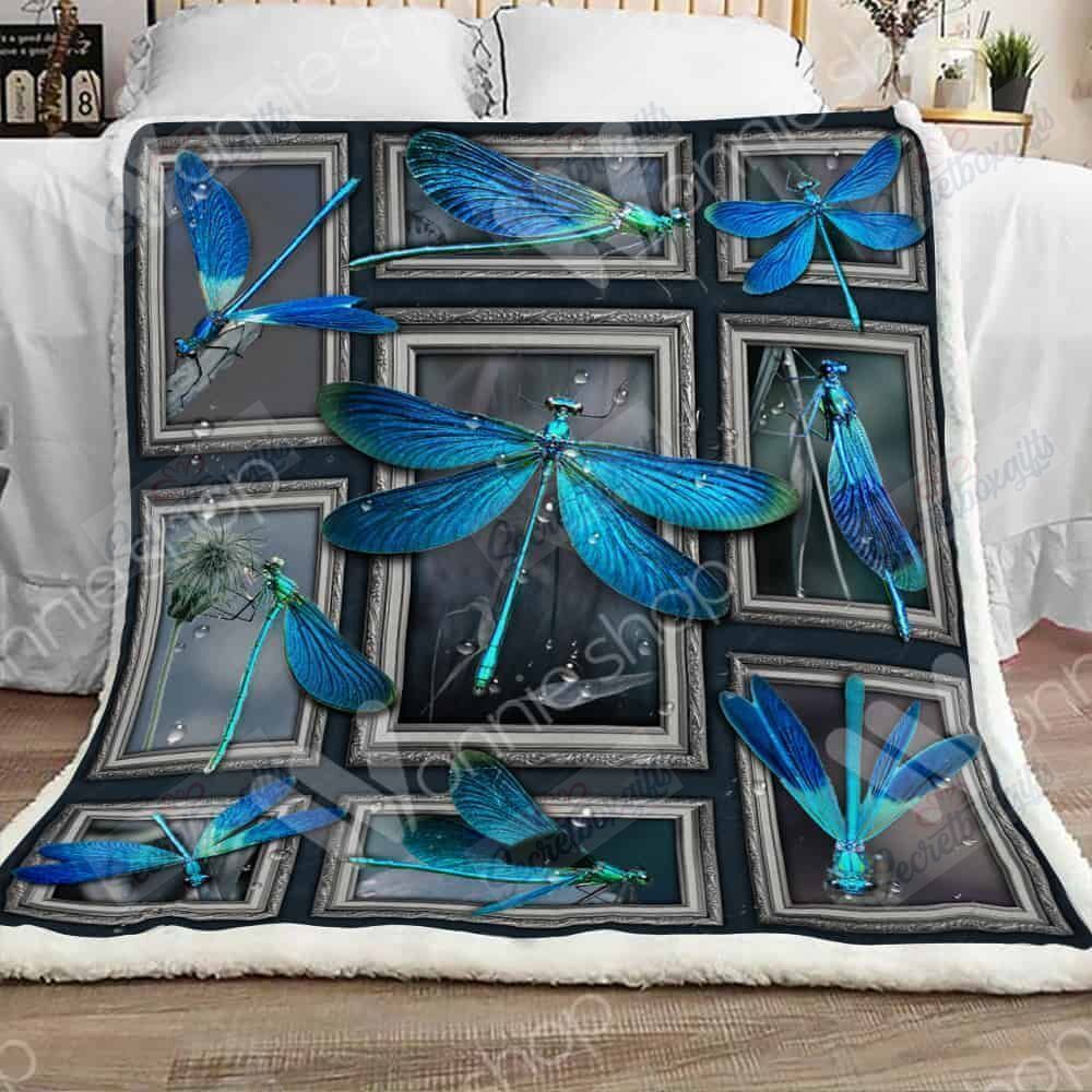 Dragonfly Fleece Blanket