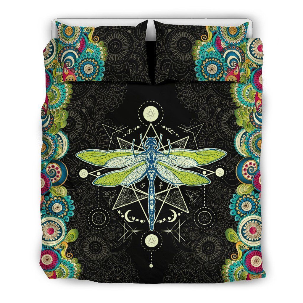 Dragonfly Hippie Style Bedding Set