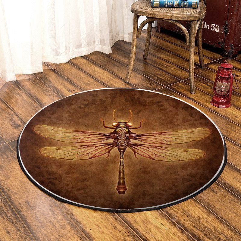 Dragonfly Round Carpet