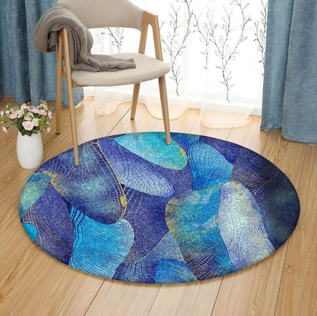 Dragonfly Round Carpet