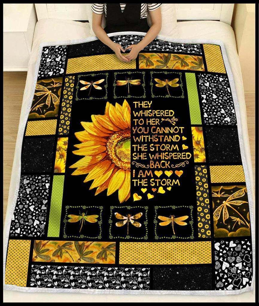 Dragonfly – I Am The Storm Fleece Blanket