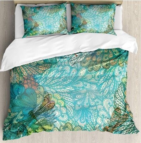 Dragonfly Illusion Bedding Set
