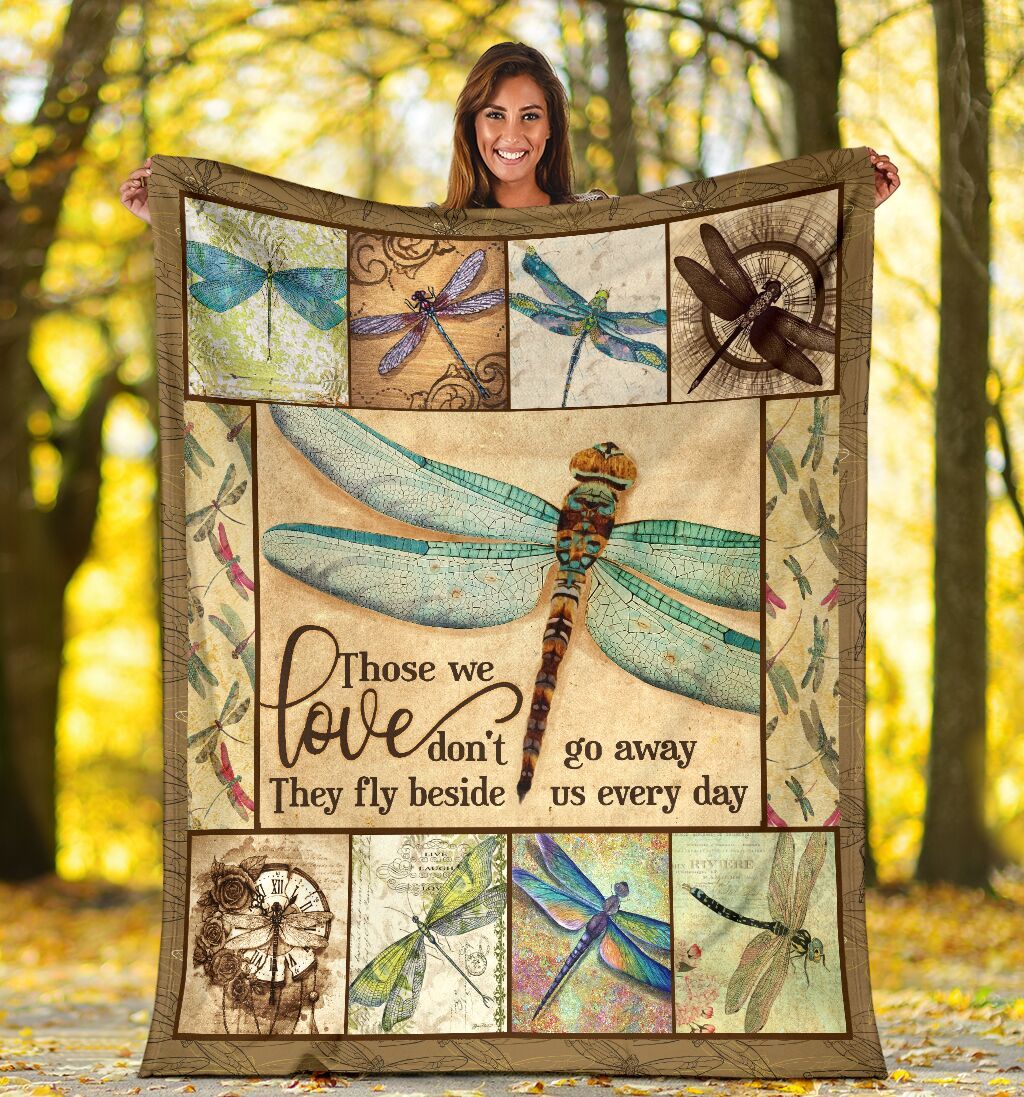 Dragonfly Love Never Die Quilt Blanket DHC3112466TD