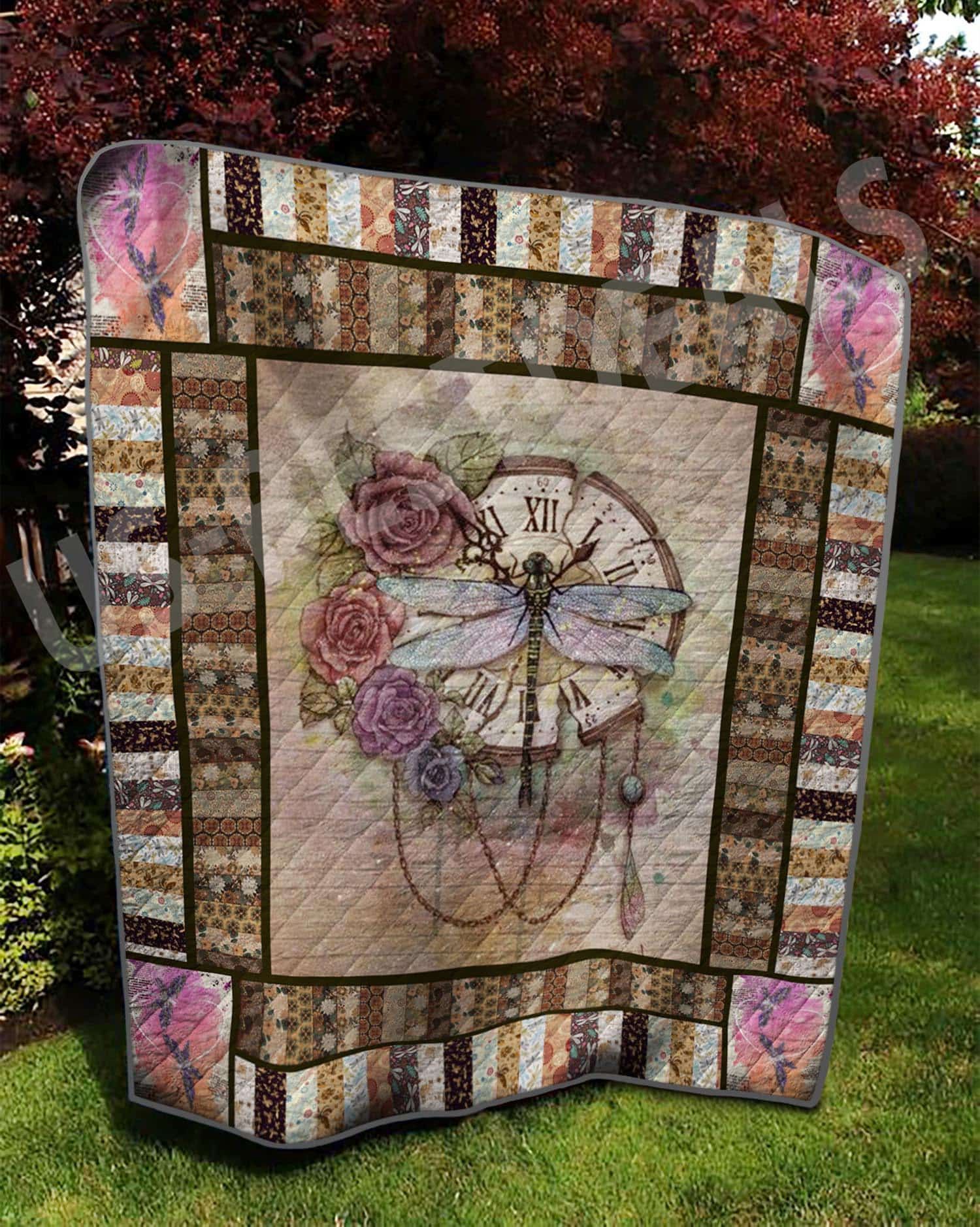 Dragonfly Make It Better Quilt Blanket Christmas Gift Dhc04011280Dd