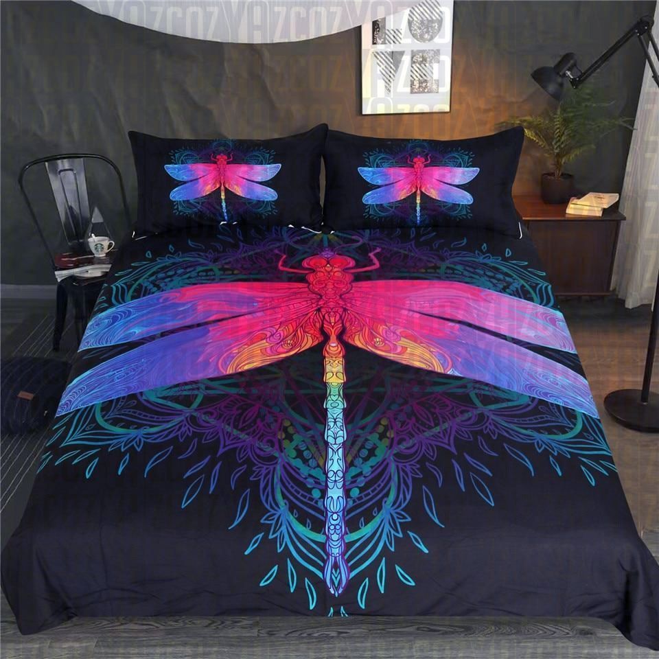 Dragonfly Mandala Bedding Set