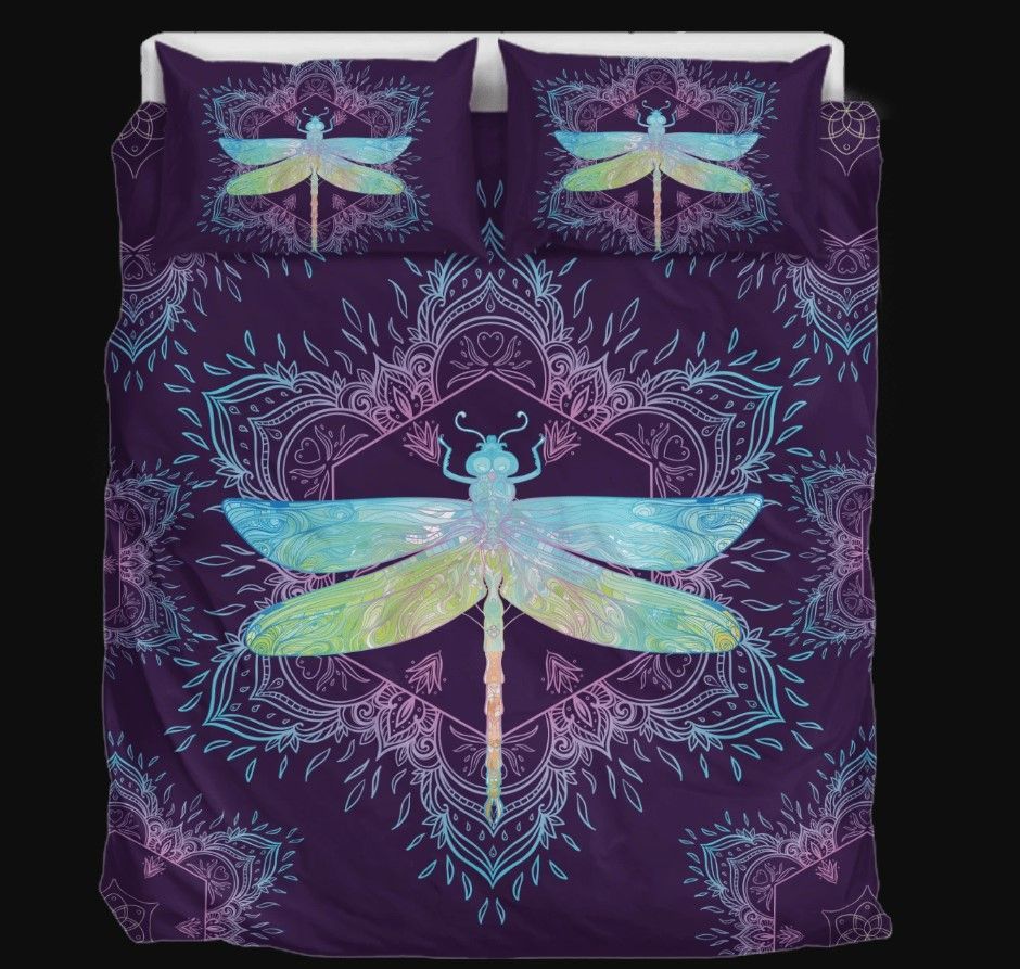 Dragonfly Mandala Bedding Set