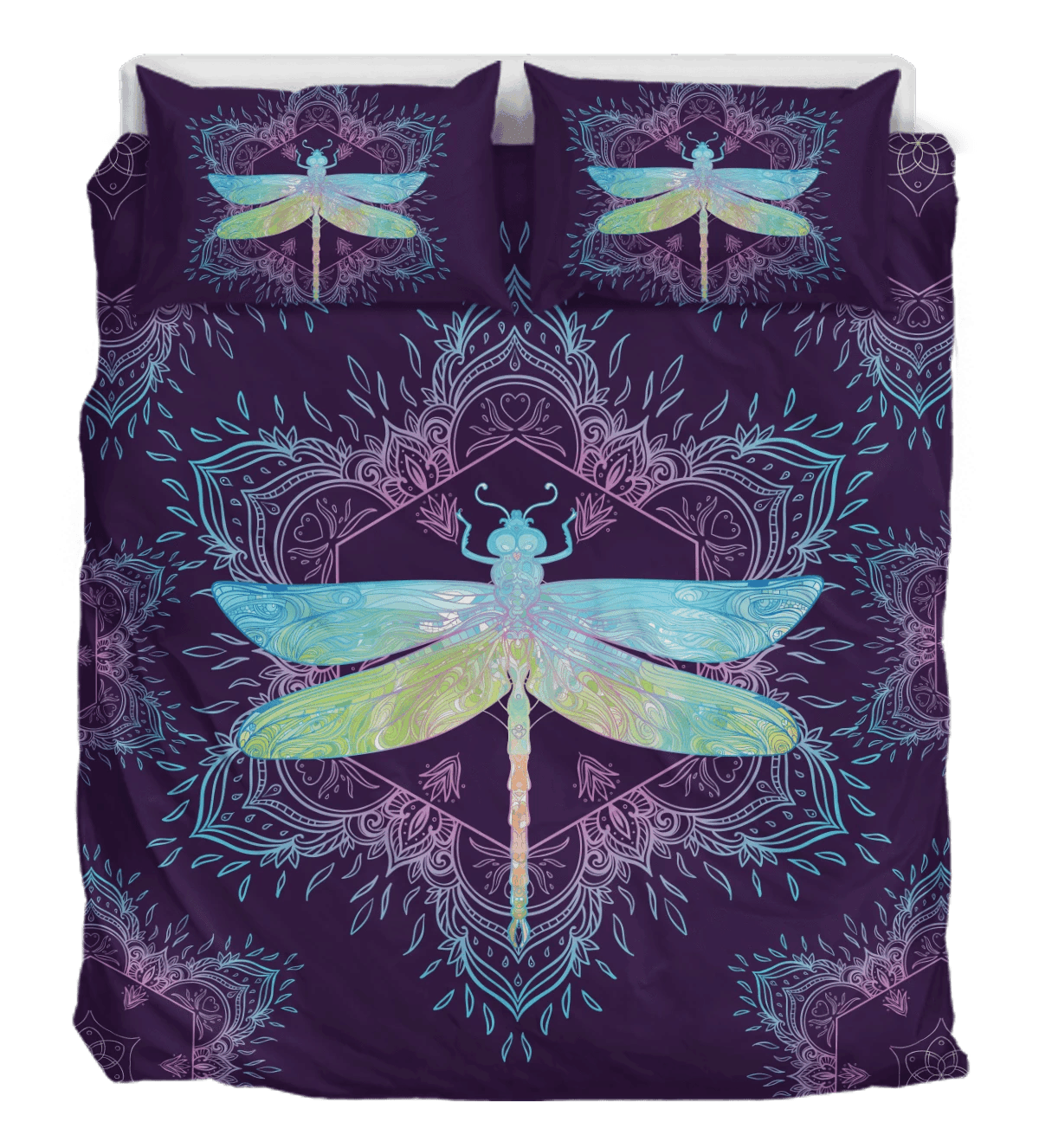 Dragonfly Mandala Bedding Set