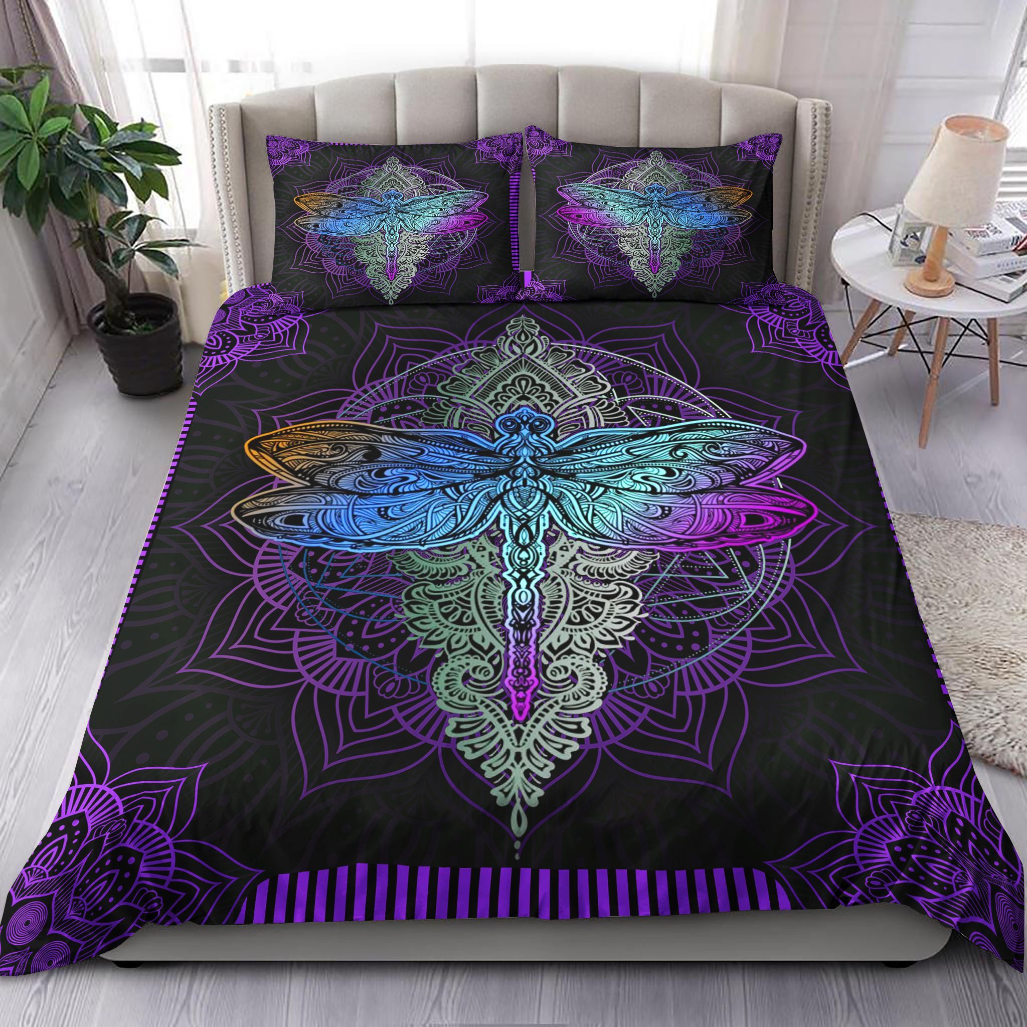Dragonfly Mandala Bedding Set