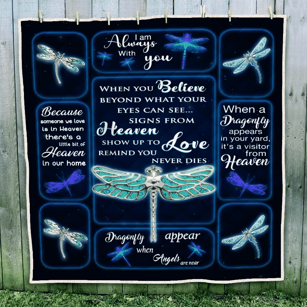 Dragonfly Missing You Like Crazy Quilt Blanket Christmas Gift Dhc04011302Dd
