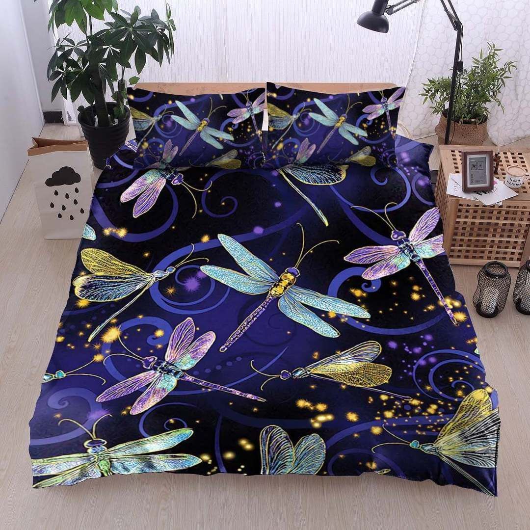 Dragonfly Cotton Bed Sheets Spread Comforter Duvet Cover Cotton Bed Sheets Spread Comforter Bedding Set
