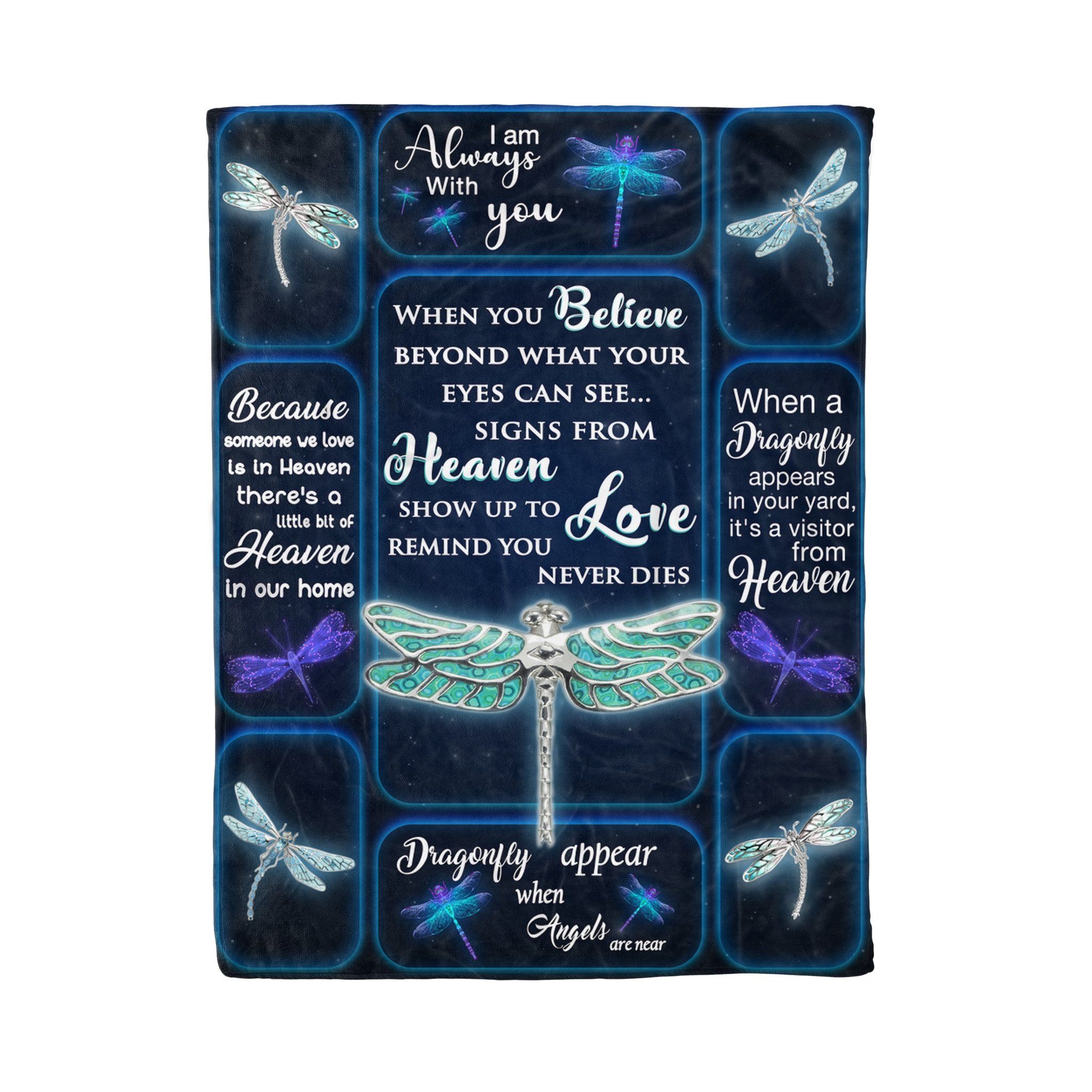 Dragonfly Fleece Blanket