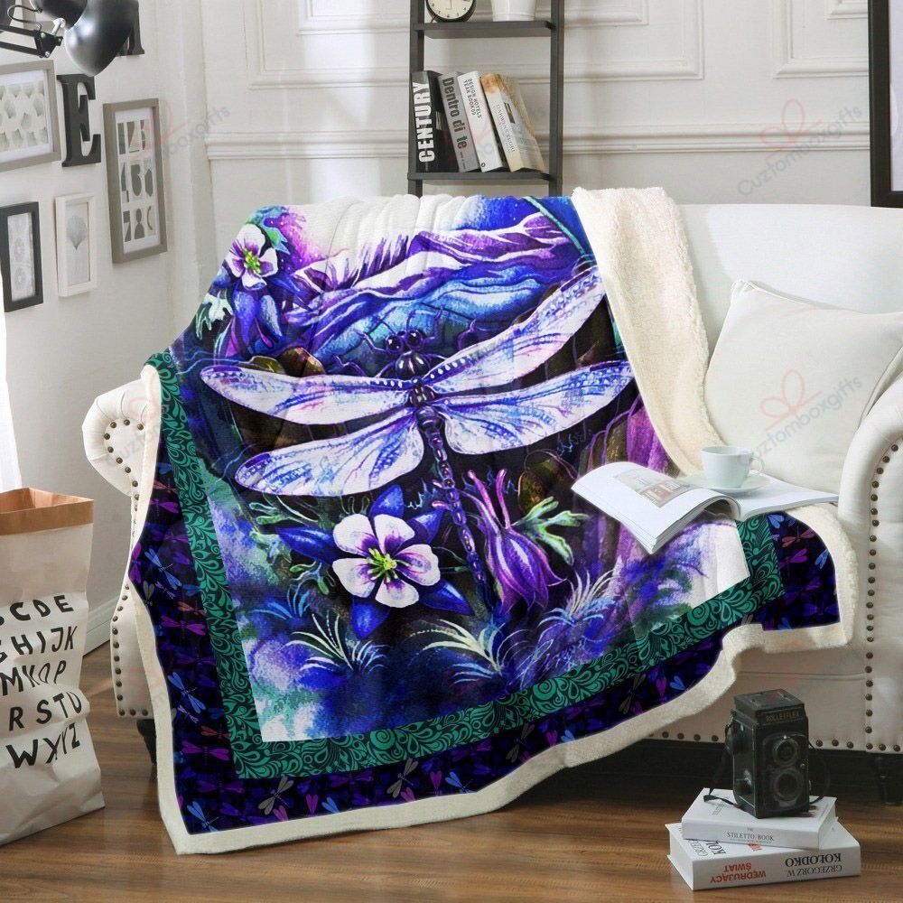 Dragonfly Fleece Blanket