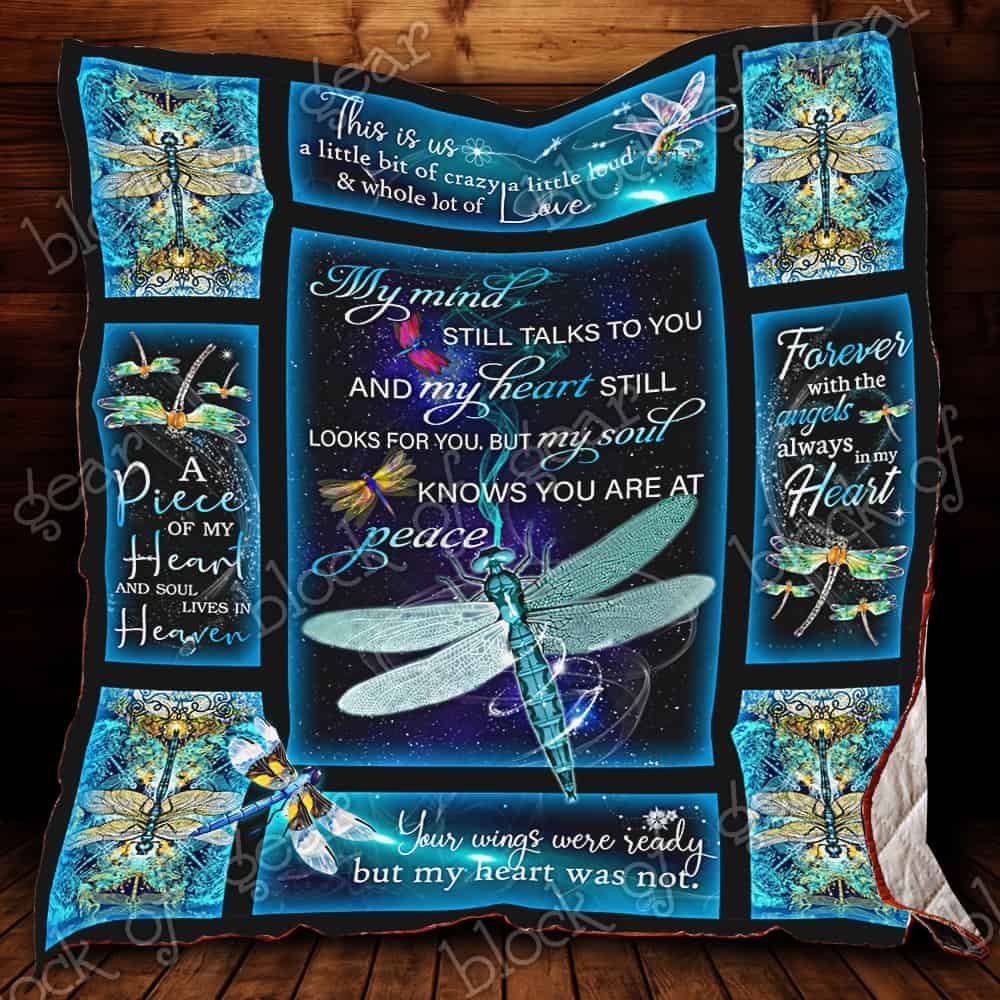 Dragonfly My Soul Knows You Are At Peace GS-CL-NT2810 Quilt Blanket