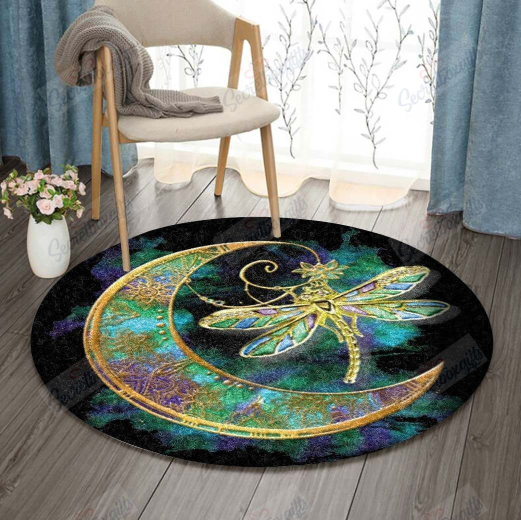 Dragonfly Round Carpet