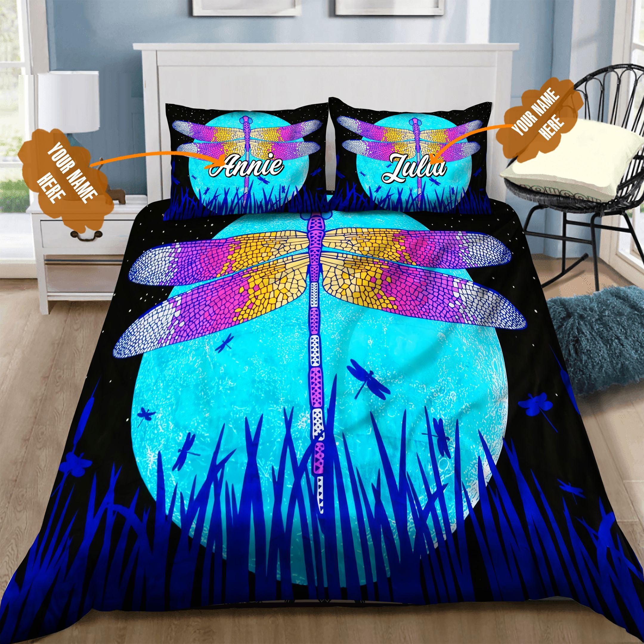 Dragonfly Personalized Bedding Set