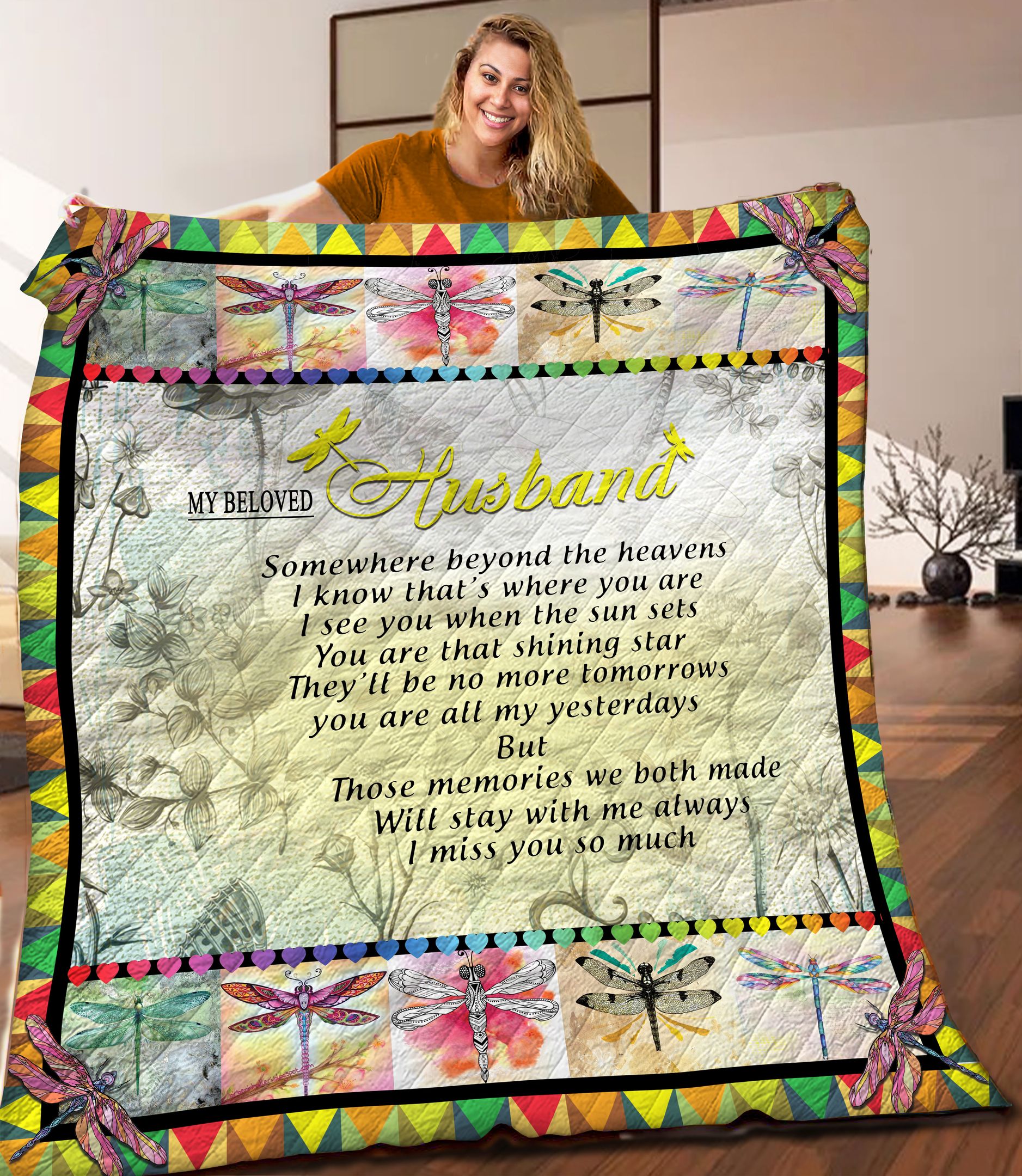 Dragonfly Quilt Blanket C9B050602PT