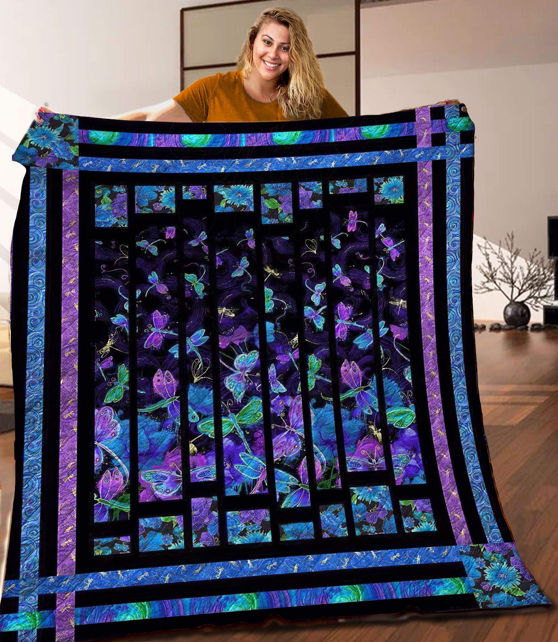 Dragonfly Quilt Blanket C9B060603DL