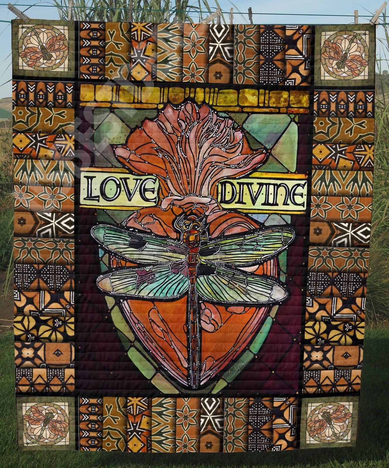 Dragonfly Quilt Blanket DHC13121632VT