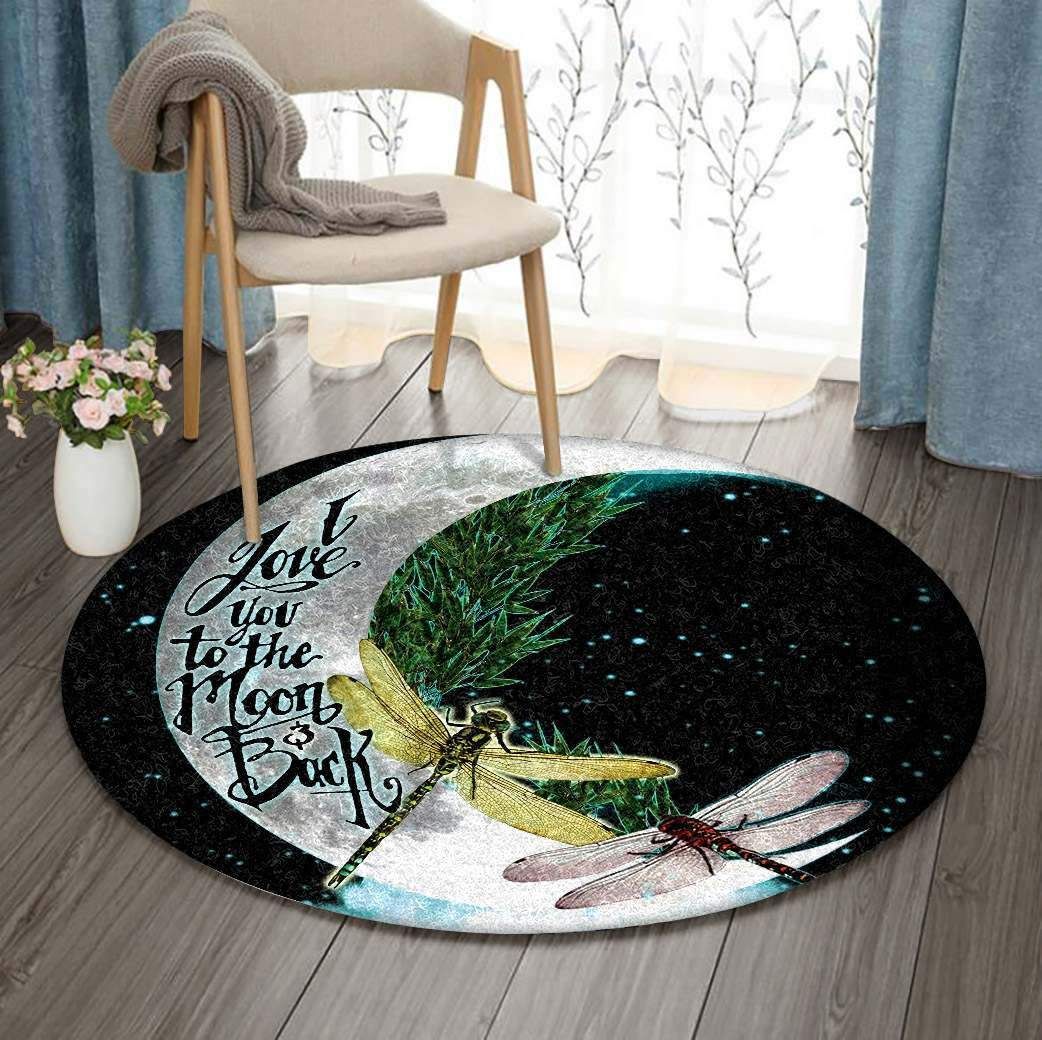 Dragonfly Round Carpet