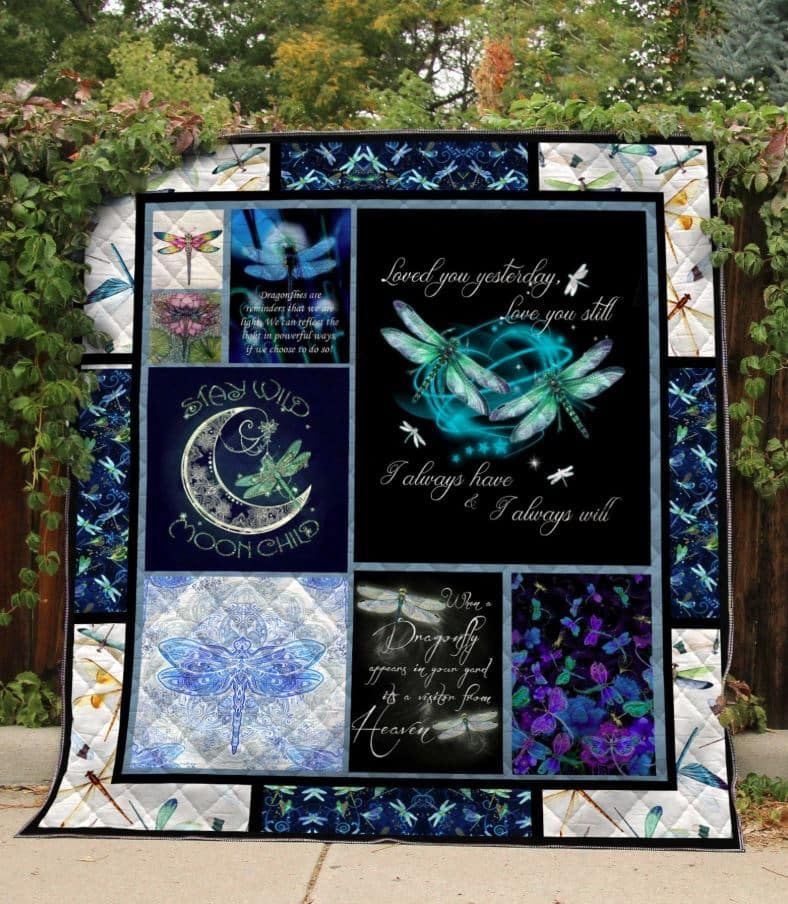 Dragonfly Shine The Day Quilt Blanket Dhc04011842Dd