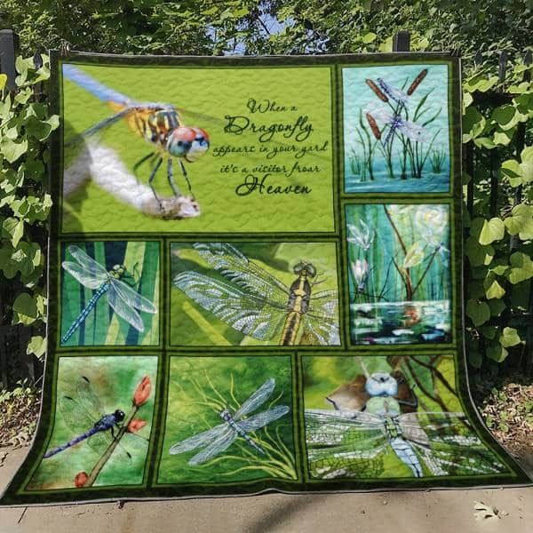 Dragonfly Smile Flower Quilt Blanket Christmas Gift Dhc04011314Dd
