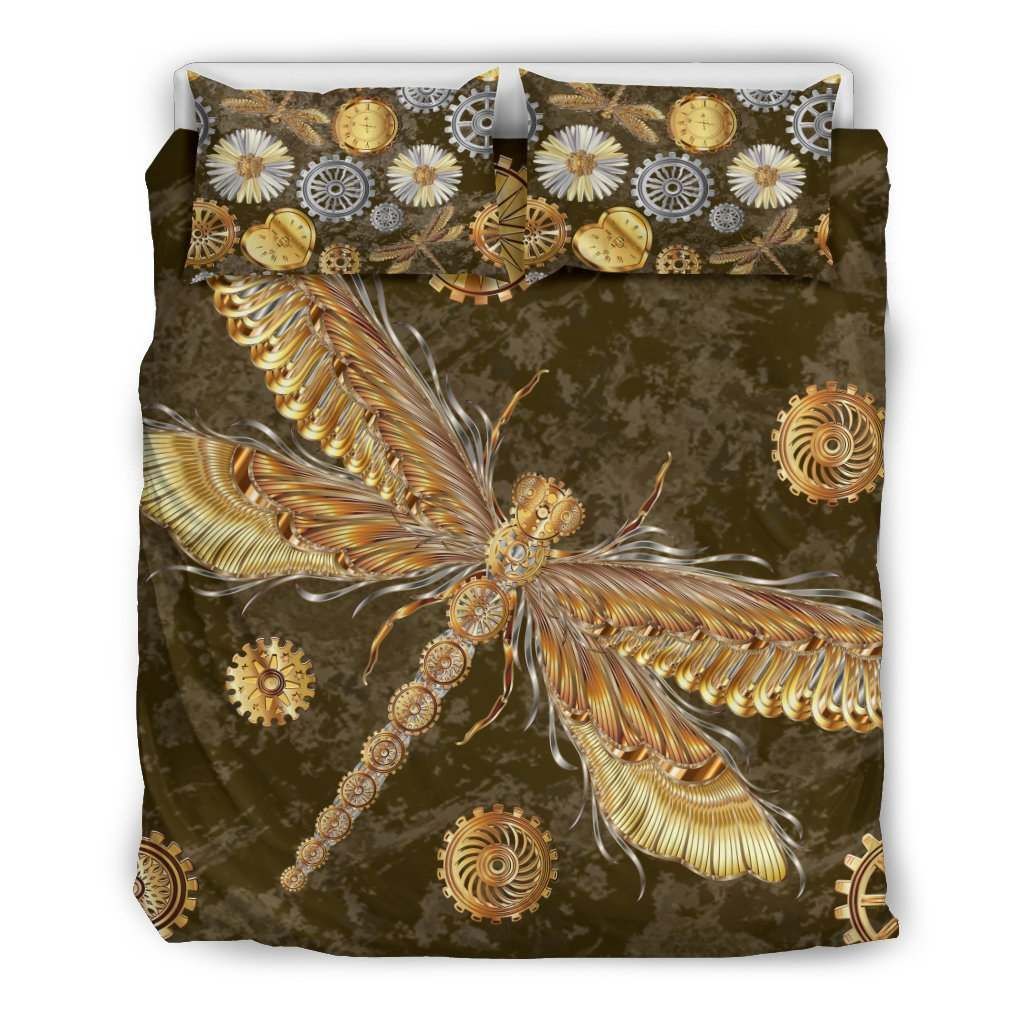 Dragonfly Steampunk Bed Bedding Set