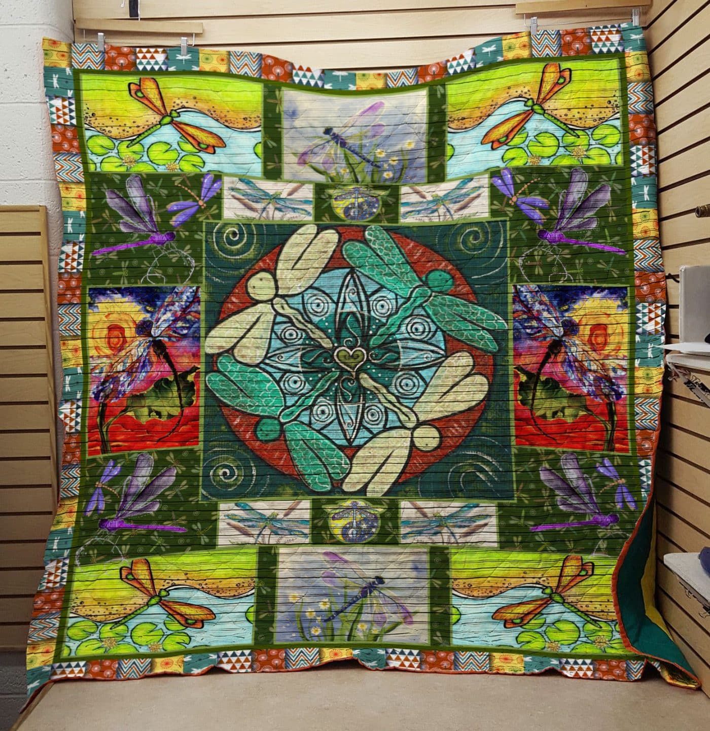 Dragonfly Summer Love Gr Quilt Blanket Christmas Gift Dhc04011331Dd
