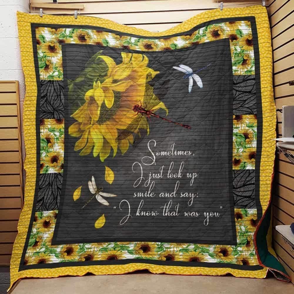 Dragonfly Sunflower CLA0810157Q Quilt Blanket