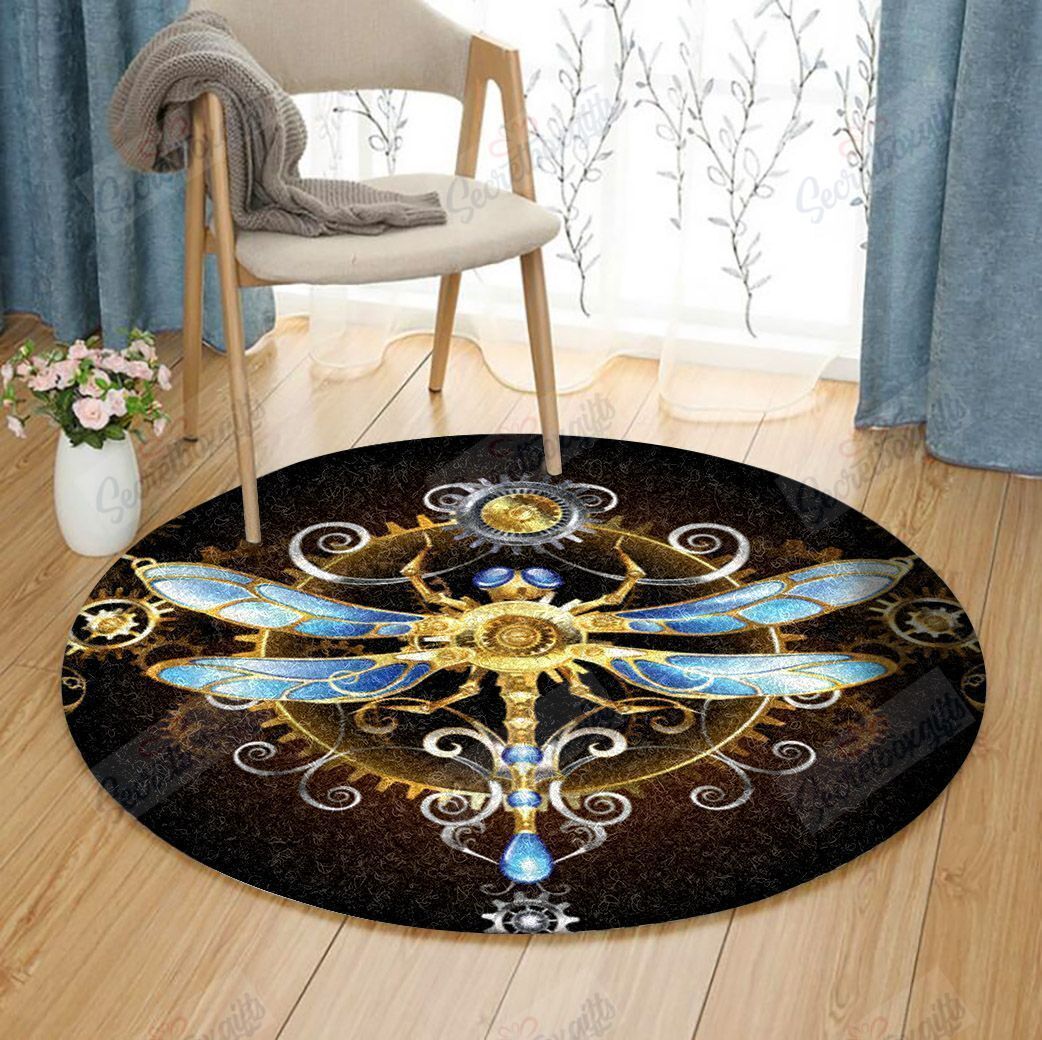 Dragonfly Round Carpet