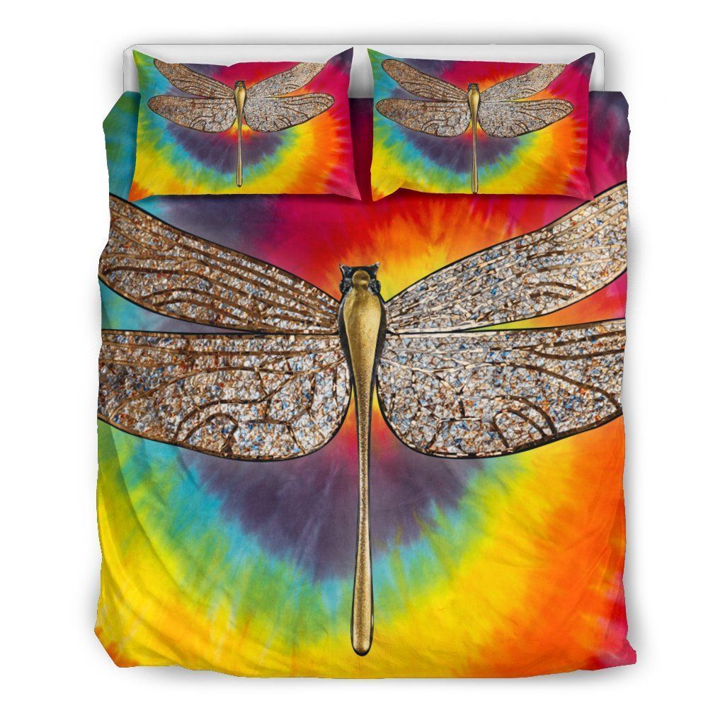 Dragonfly Tie Dye Bedding Set