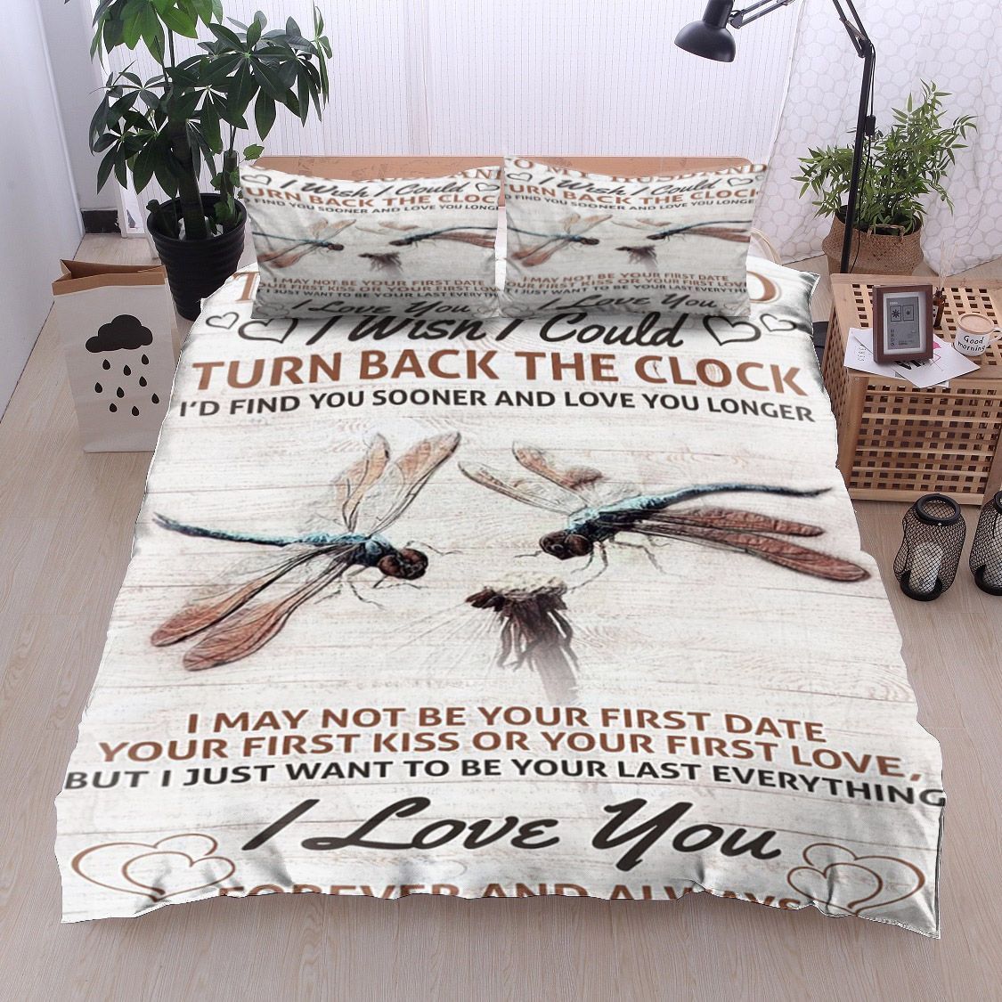 Dragonfly To My Husband Bedding Set