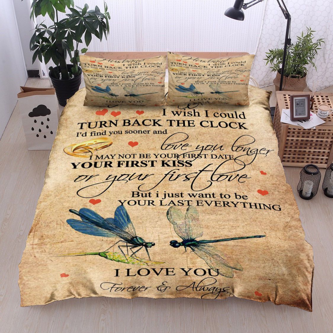 Dragonfly To My Husband Bedding Set