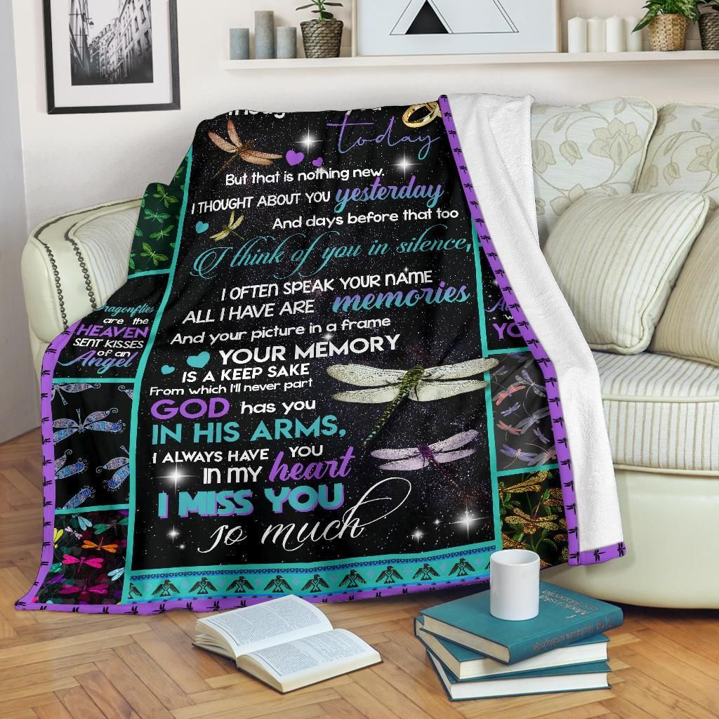 Dragonfly To My Wife Sherpa Fleece Blanket