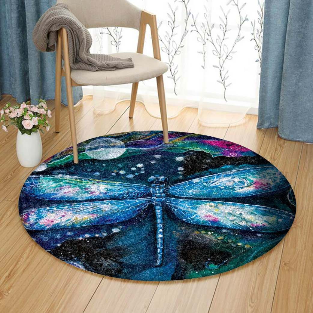 Dragonfly Round Carpet