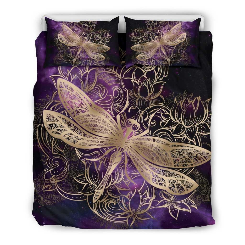 Dragonfly Zen Purple Bedding Set
