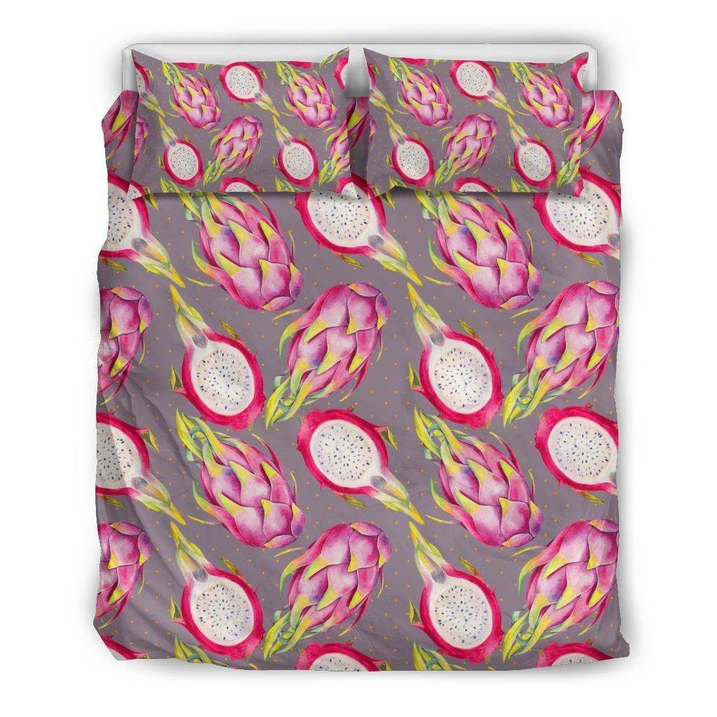 Dragonfruit Pattern Print Design Bedding Set