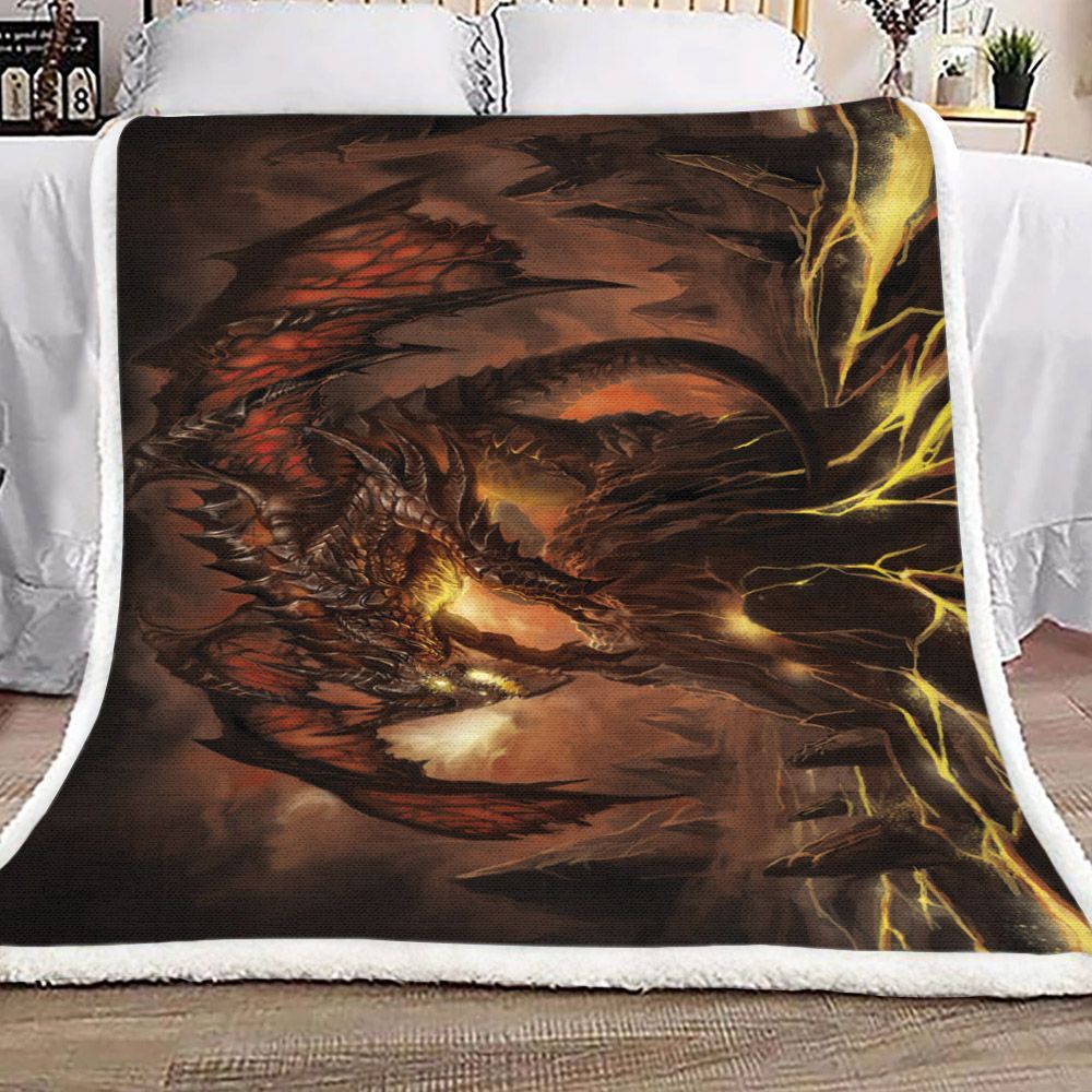 Dragons Sherpa Fleece Blanket
