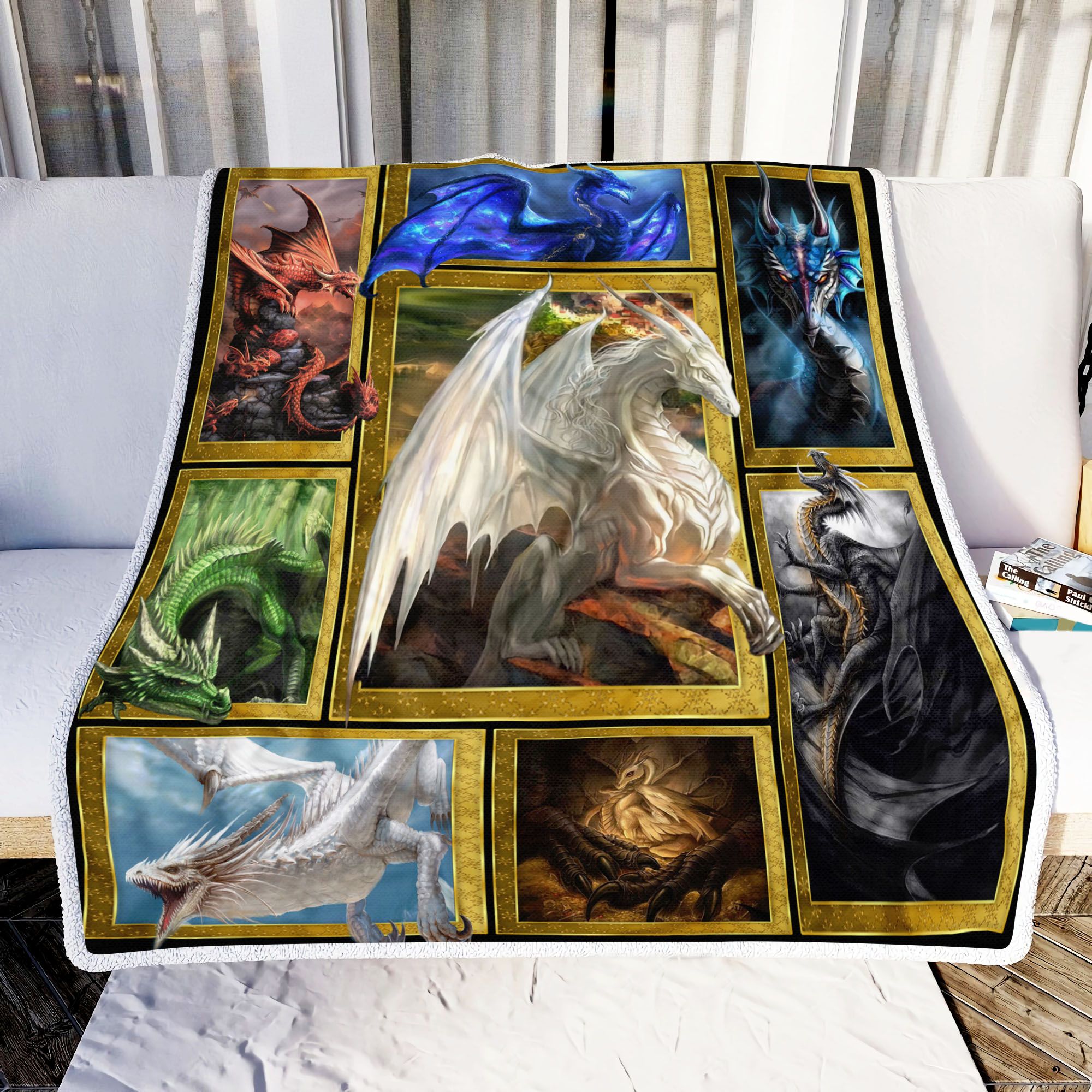 Dragons Fantasy Fleece Blanket