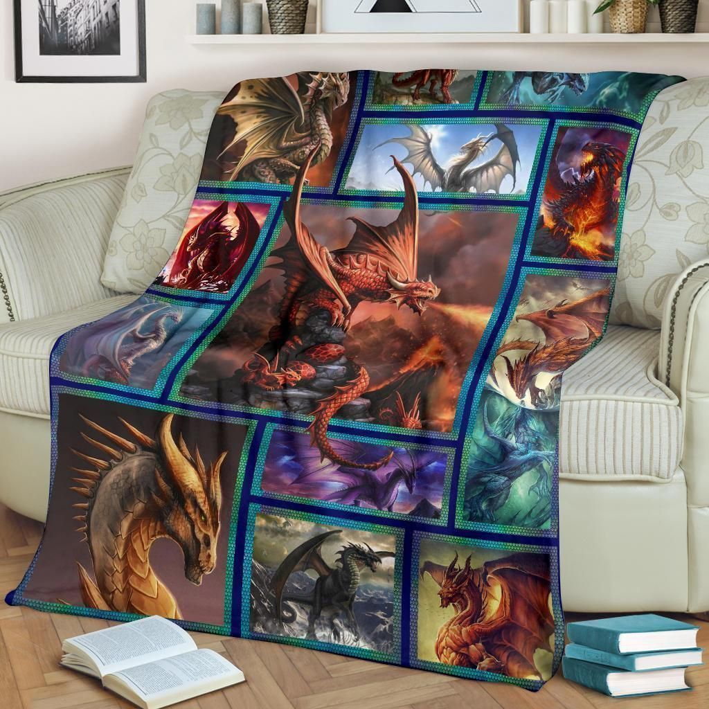 Dragons Fleece Blanket Gift Idea For Dragon Lovers