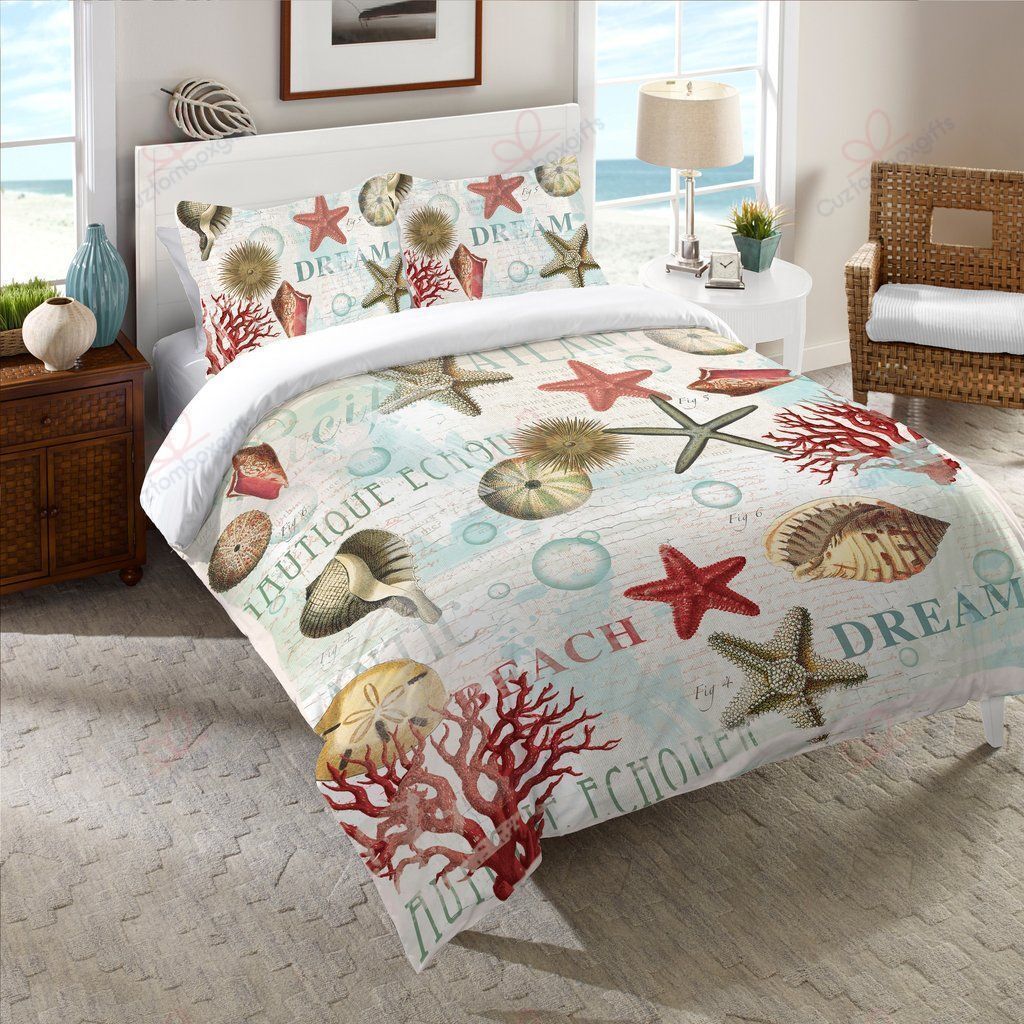 Dream Beach Shells Bedding Set