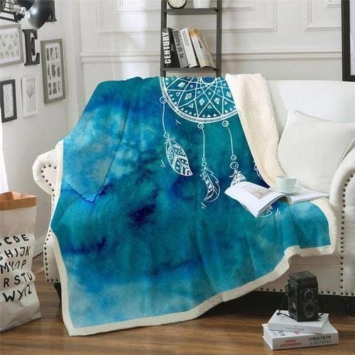 Dream Catcher Sherpa Fleece Blanket