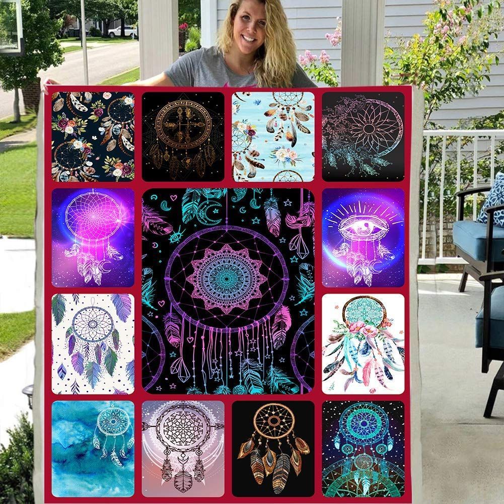 Dream Catcher Sherpa Fleece Blanket